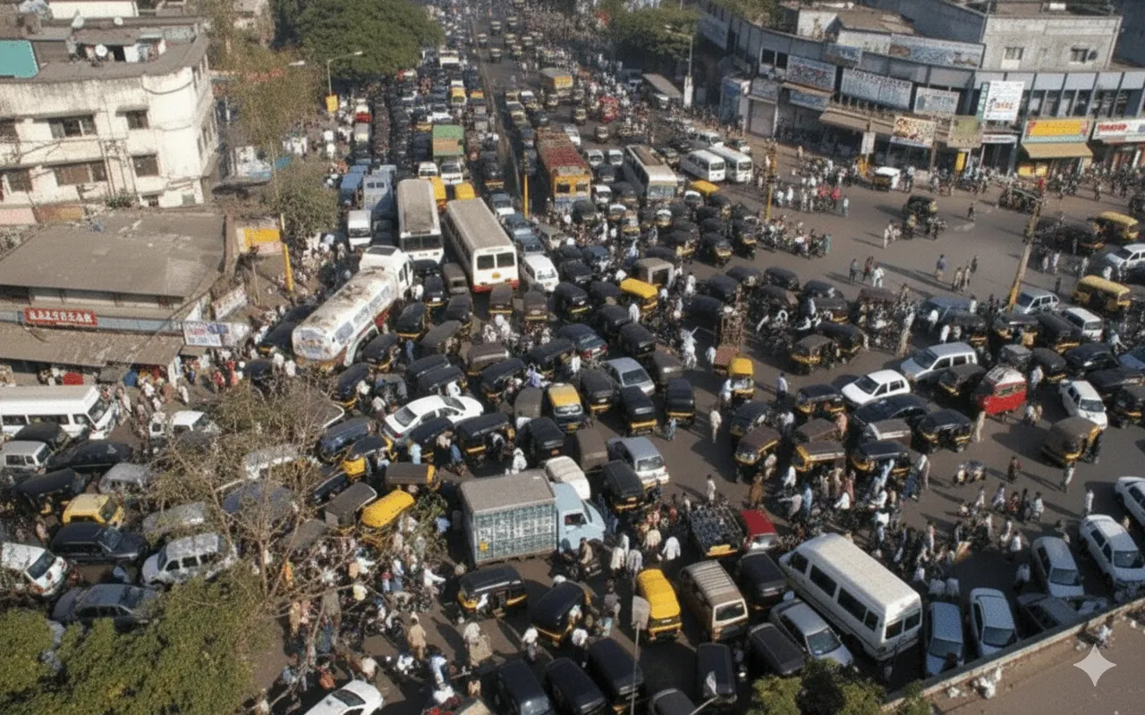 congestion in mumbai traffic